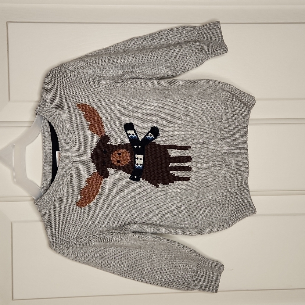Gymboree Gray Moosing Around Sweater Size 18-24 months